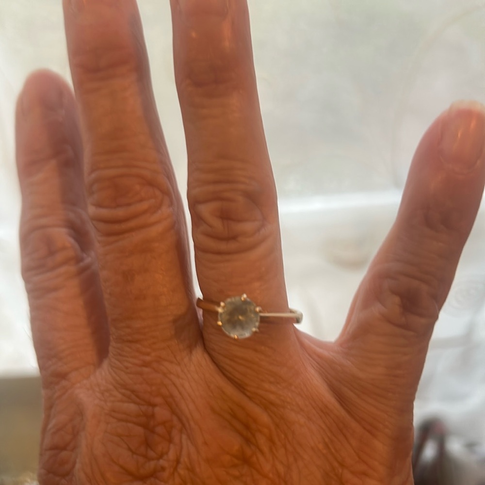 Elegant Aquamarine Gold Ring